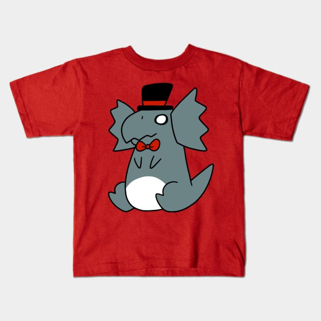 Top Hat Dilopho Kids T-Shirt by saradaboru